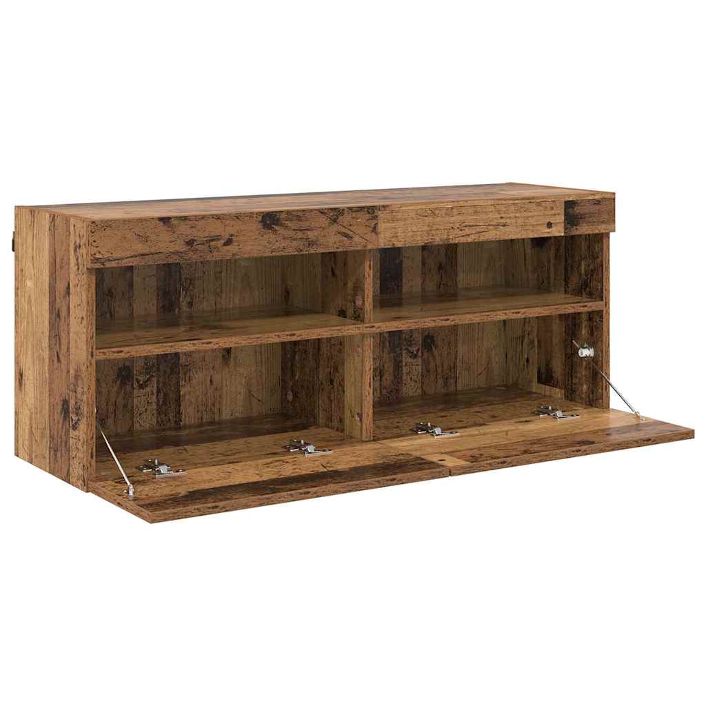 TV-Wandschrank 100 x 30 x 40 cm Altholz Holzwerkstoff