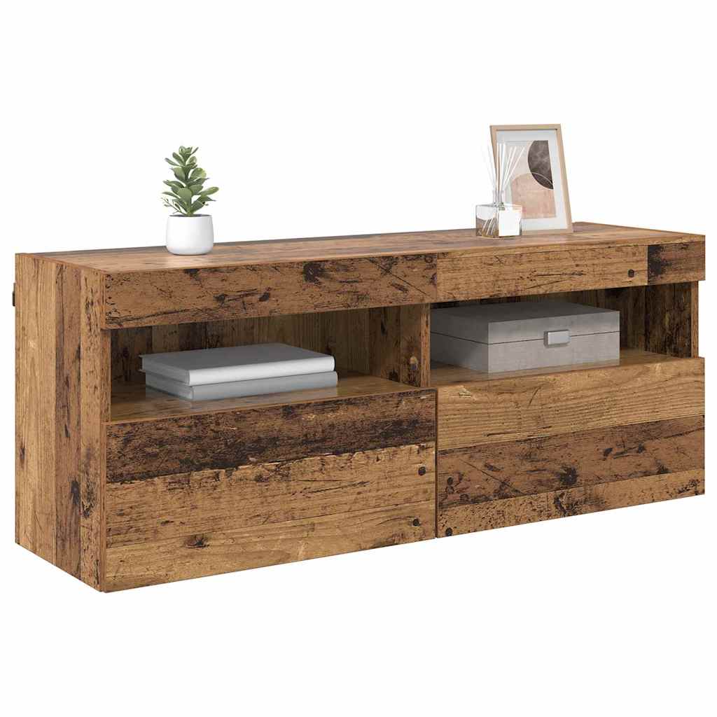 TV-Wandschrank 100 x 30 x 40 cm Altholz Holzwerkstoff