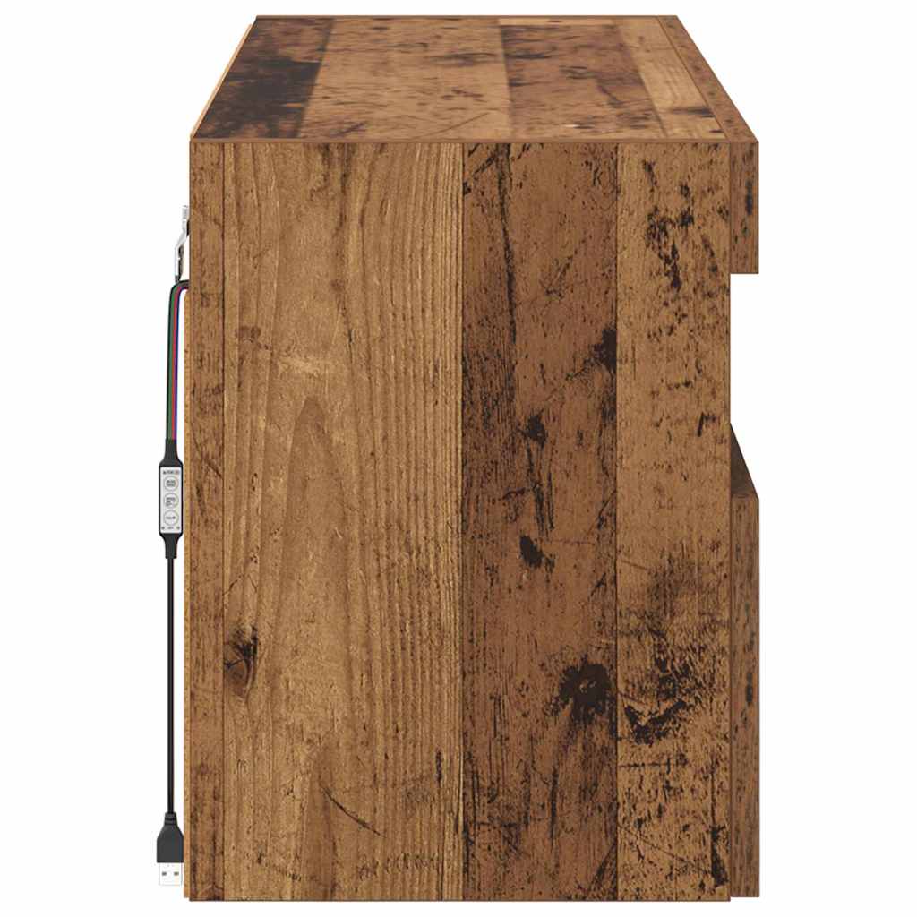 TV-Wandschrank 100 x 30 x 40 cm Altholz Holzwerkstoff