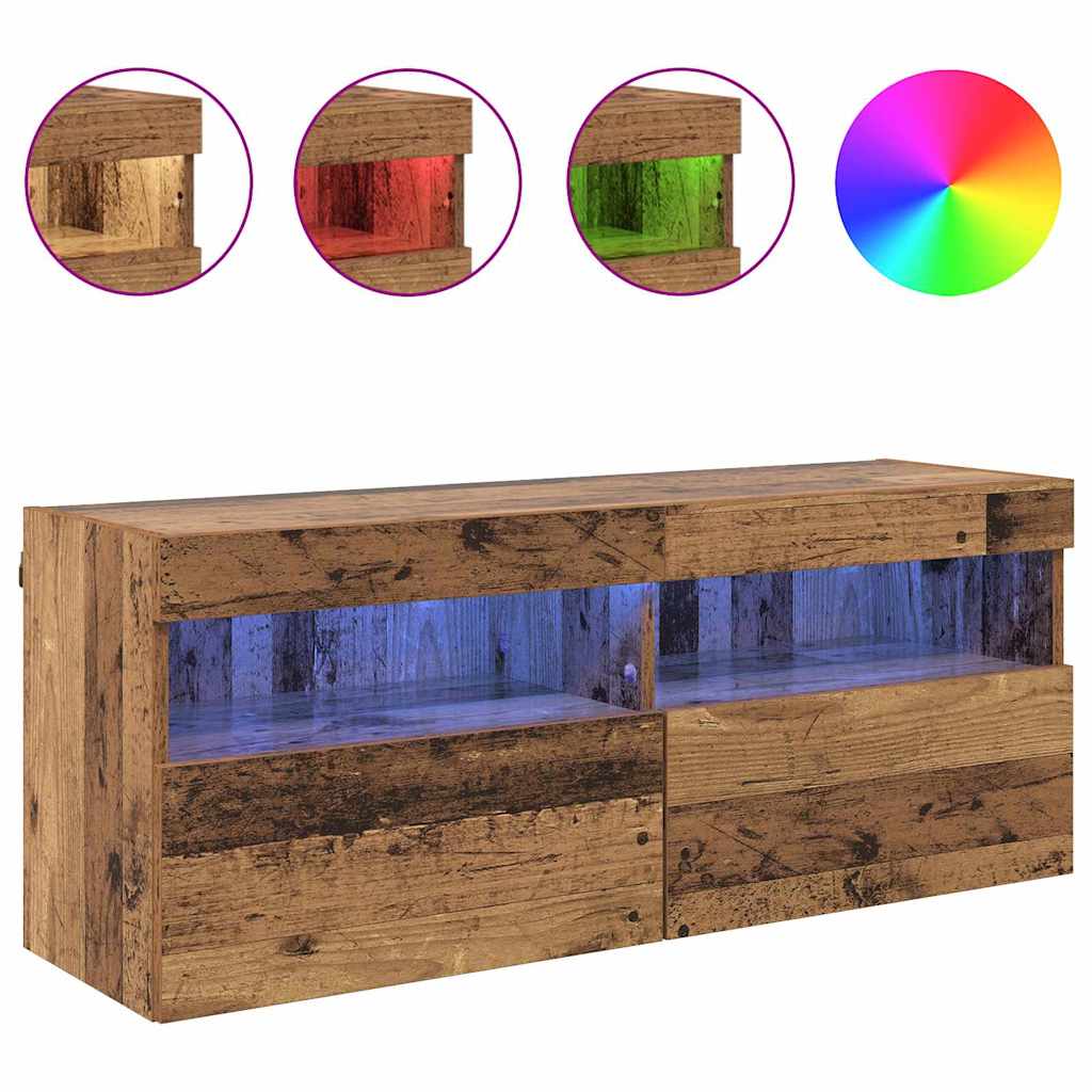 TV-Wandschrank 100 x 30 x 40 cm Altholz Holzwerkstoff