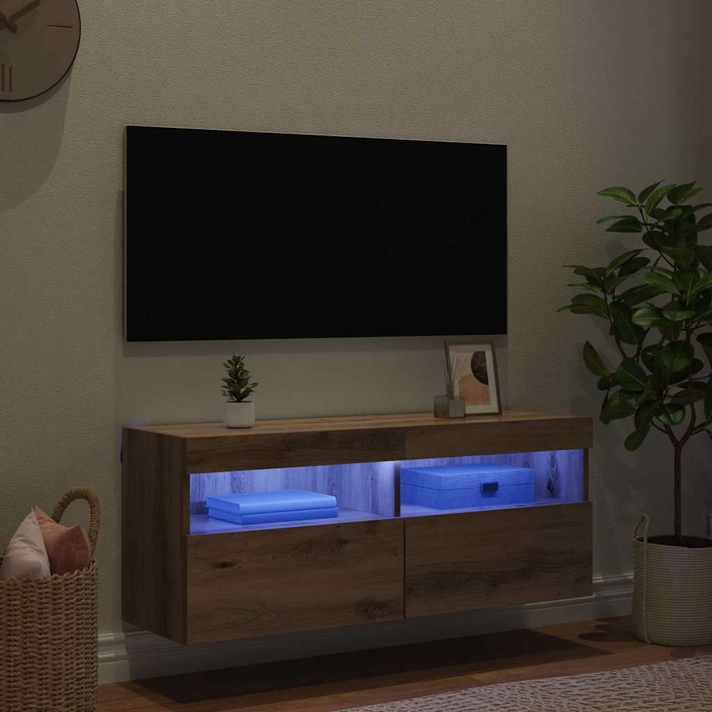 TV-Wandschrank 100 x 30 x 40 cm Artisan-Eiche Holzwerkstoff