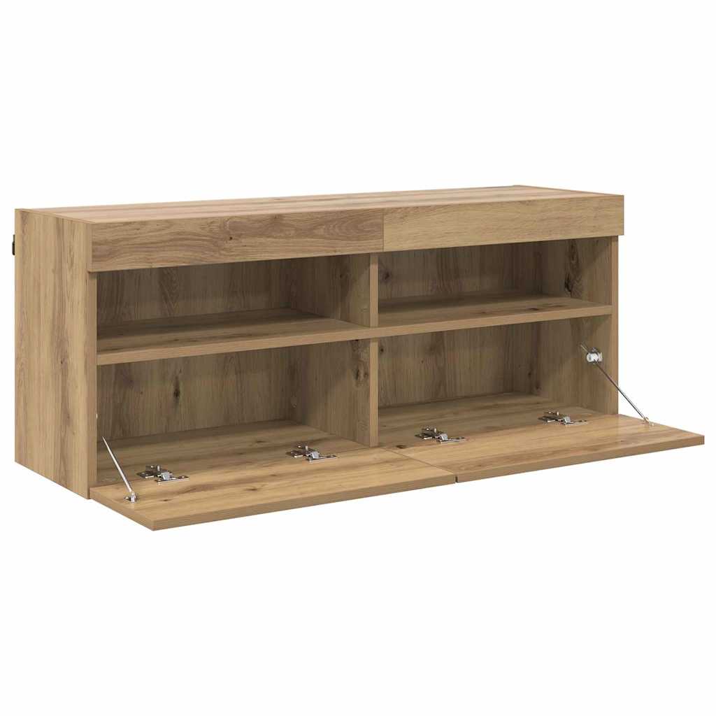 TV-Wandschrank 100 x 30 x 40 cm Artisan-Eiche Holzwerkstoff