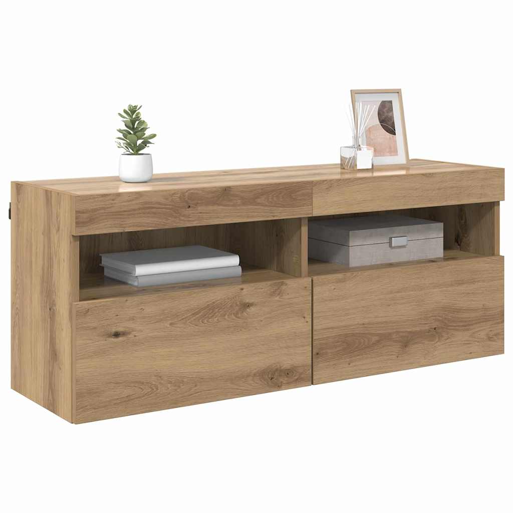 TV-Wandschrank 100 x 30 x 40 cm Artisan-Eiche Holzwerkstoff