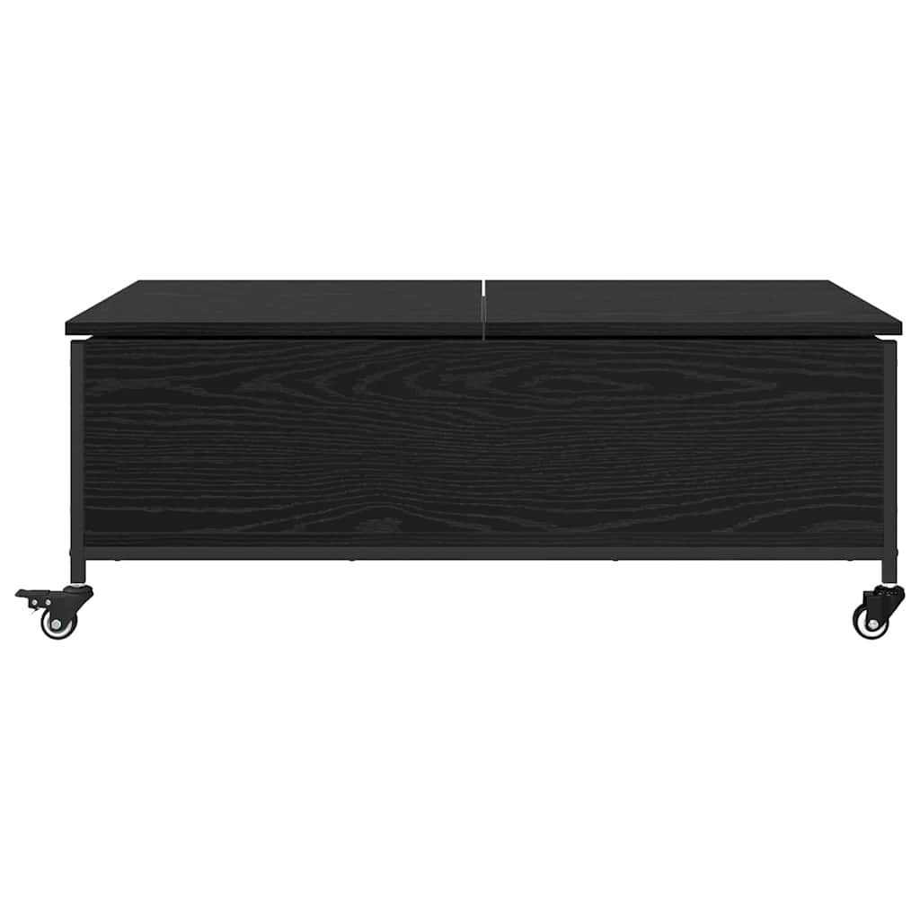 Couchtisch Schwarz Eichen-Optik 91 x 55 x 32 cm Holzwerkstoff