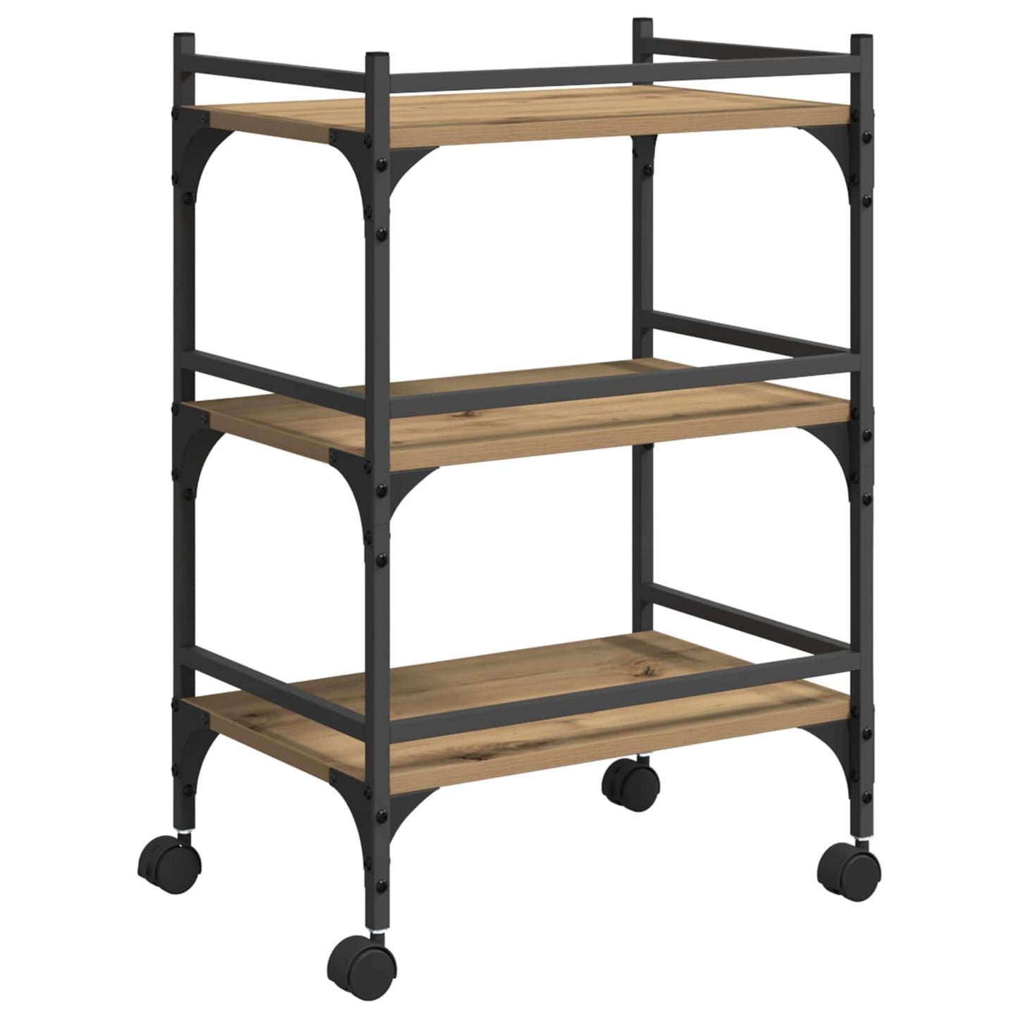 Küchentrolley Artisan-Eiche 50 x 35 x 75,5 cm Holzwerkstoff
