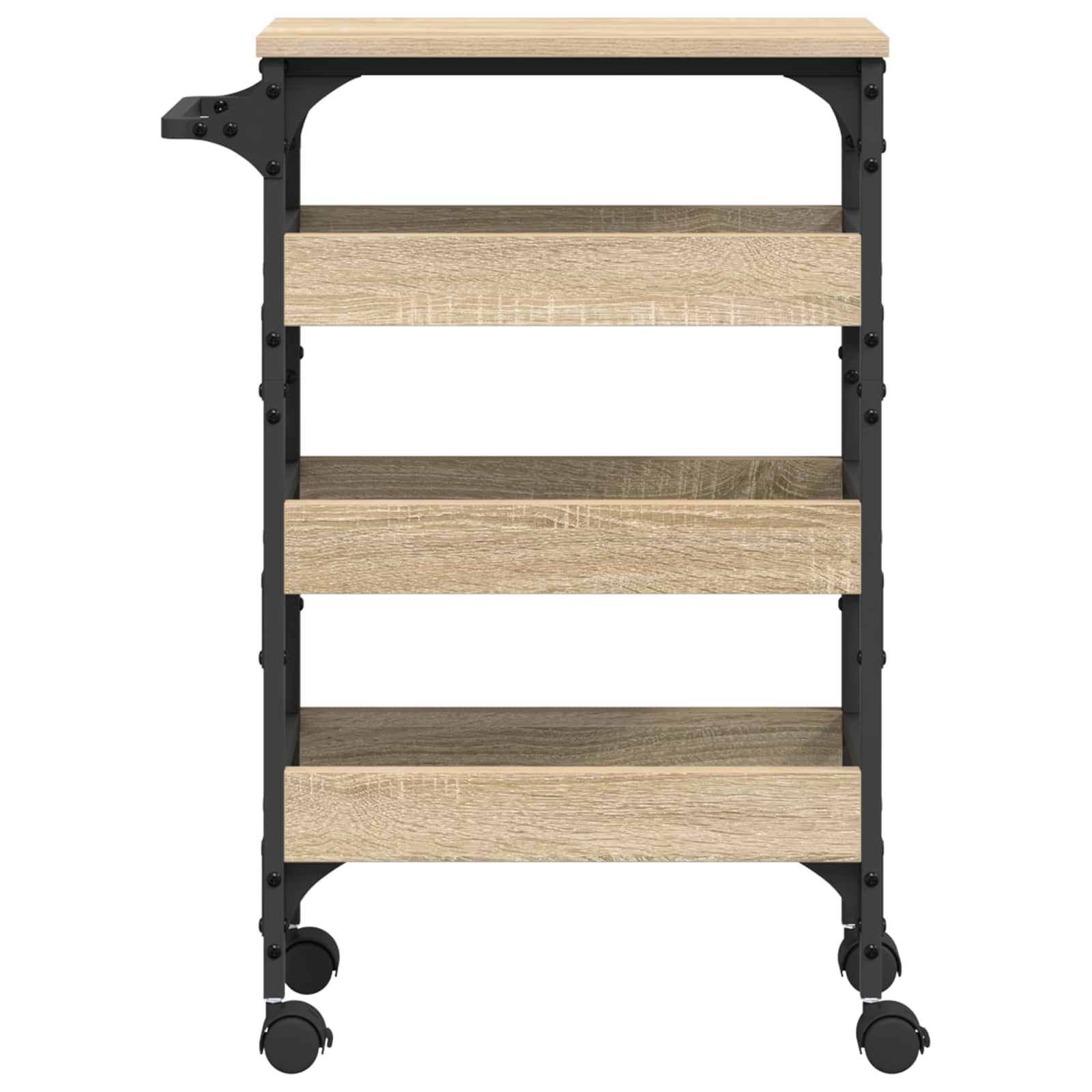 Küchentrolley Sonoma-Eiche 53 x 20 x 76 cm Holzwerkstoff