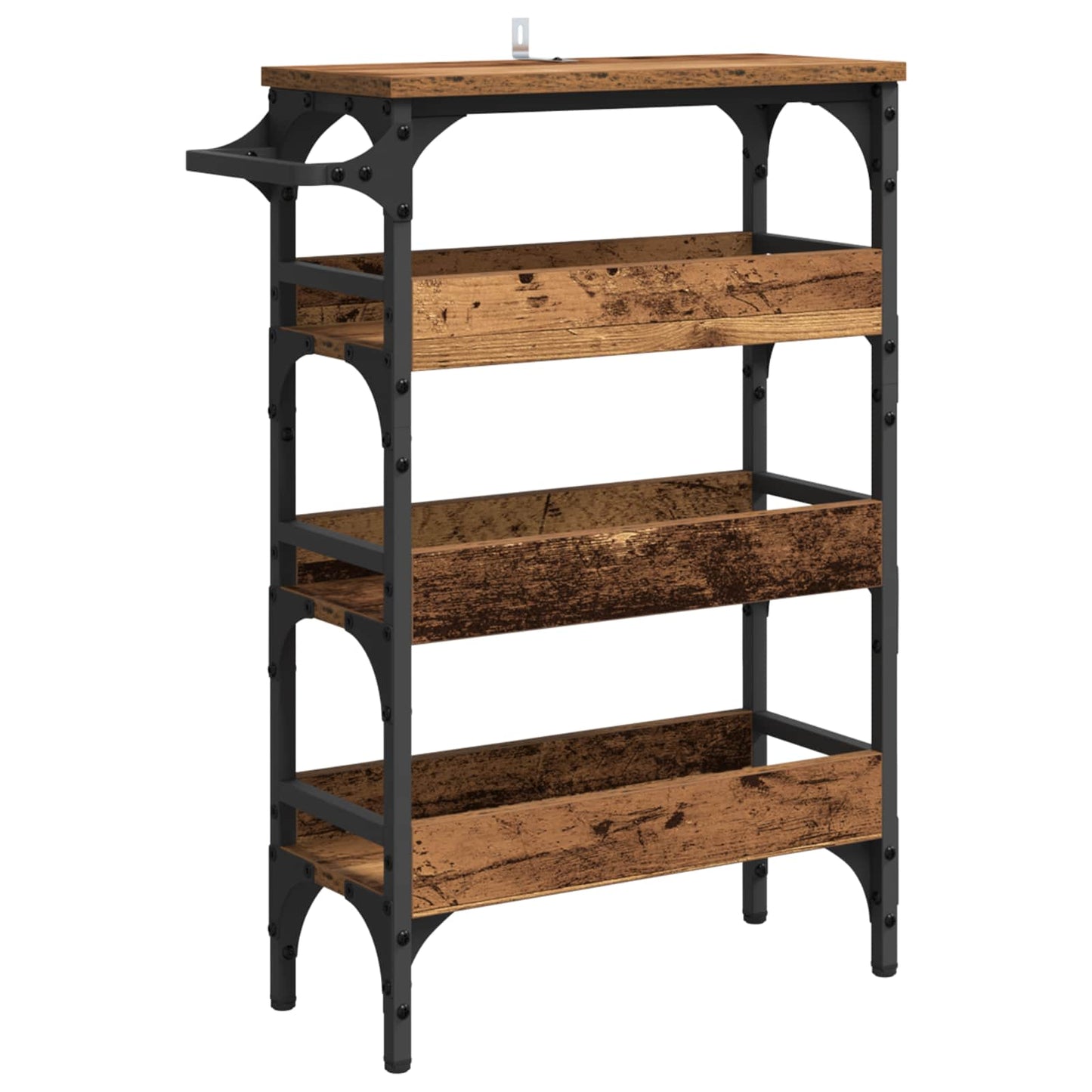 Küchentrolley Altholz 53 x 20 x 76 cm Holzwerkstoff