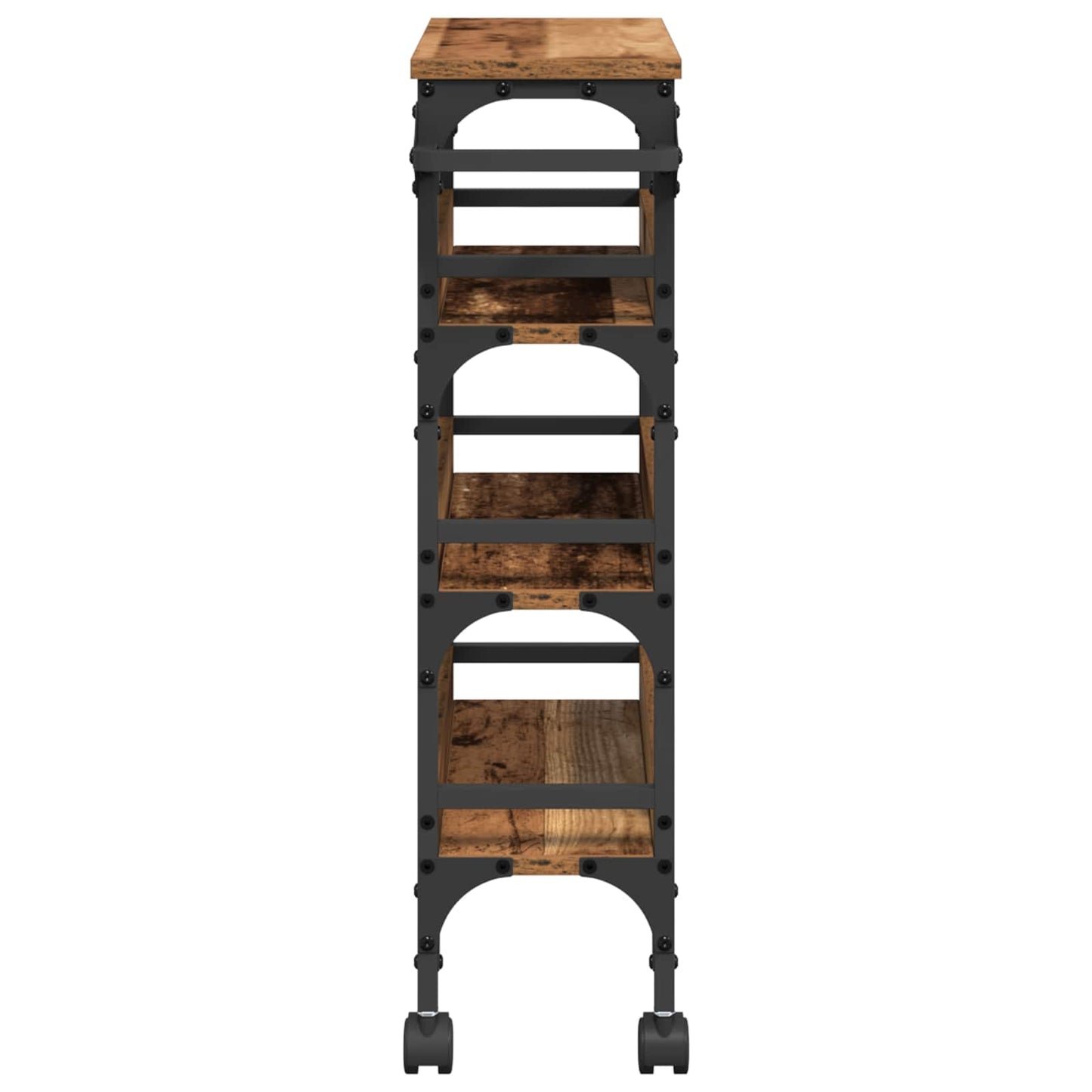 Küchentrolley Altholz 53 x 20 x 76 cm Holzwerkstoff