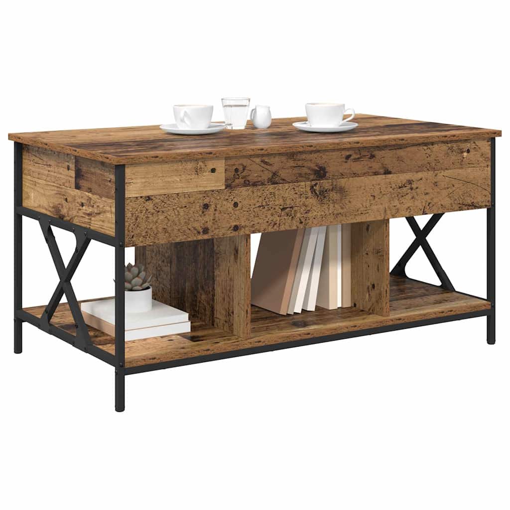 Couchtisch Altholz 100 x 55 x 50 cm Holzwerkstoff
