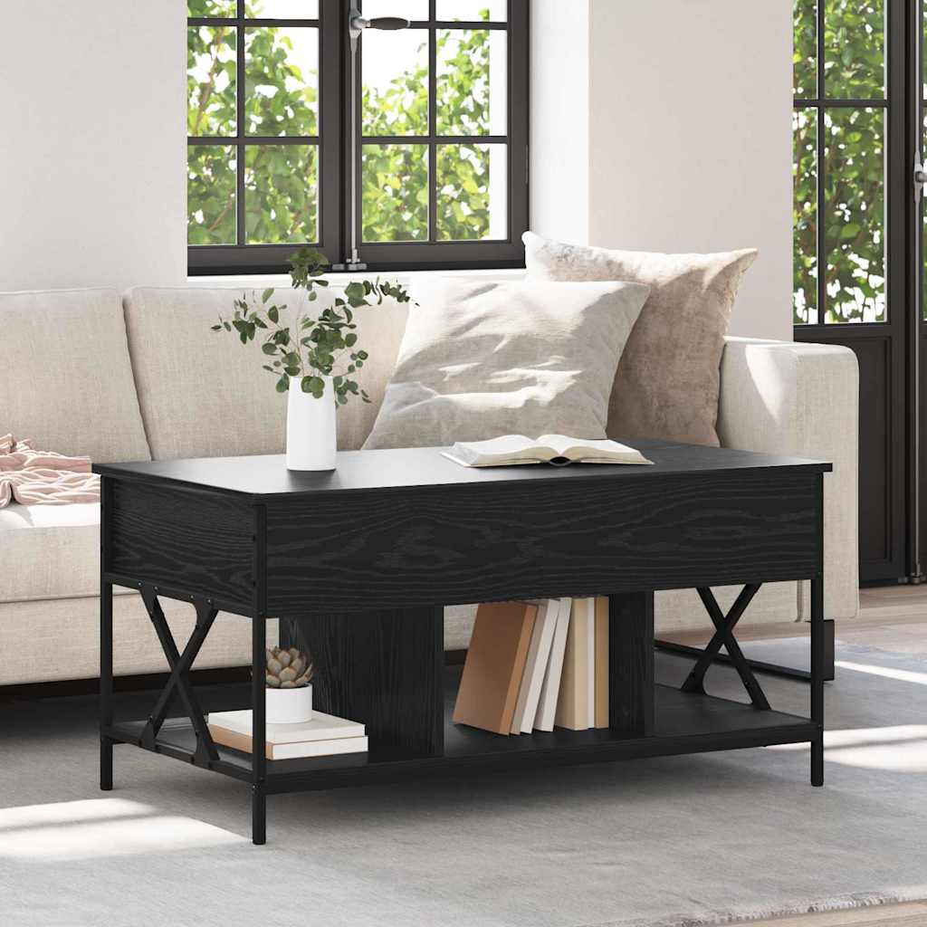 Couchtisch Schwarz Eichen-Optik 100 x 55 x 48,5 cm