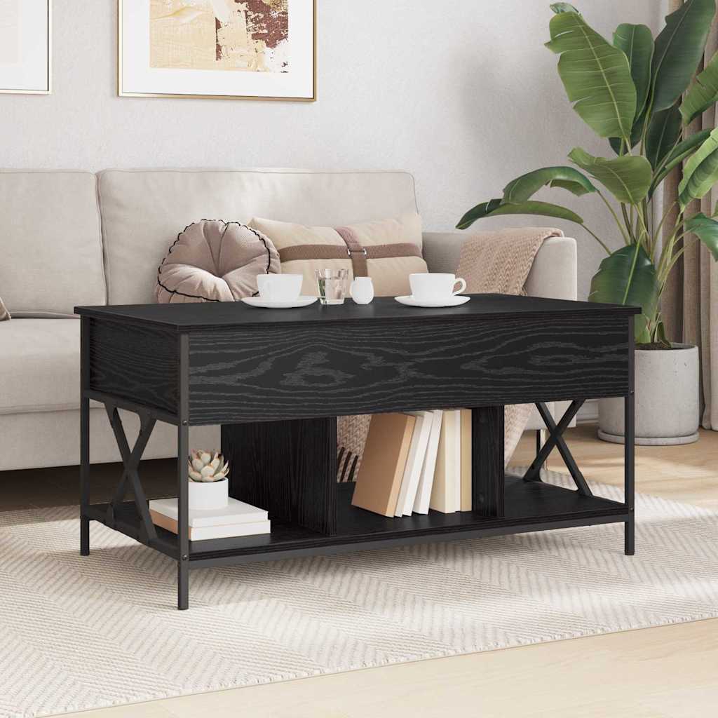 Couchtisch Schwarz Eichen-Optik 100 x 55 x 48,5 cm