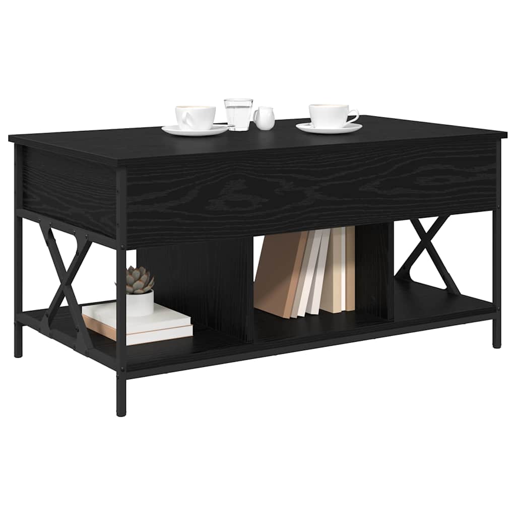 Couchtisch Schwarz Eichen-Optik 100 x 55 x 48,5 cm