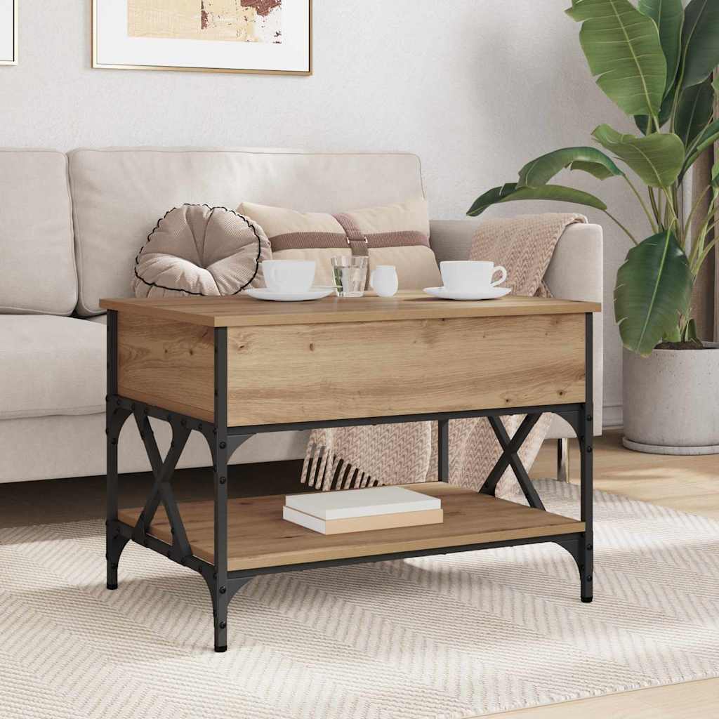 Couchtisch Artisan-Eiche 70x50x50cm Holzwerkstoff