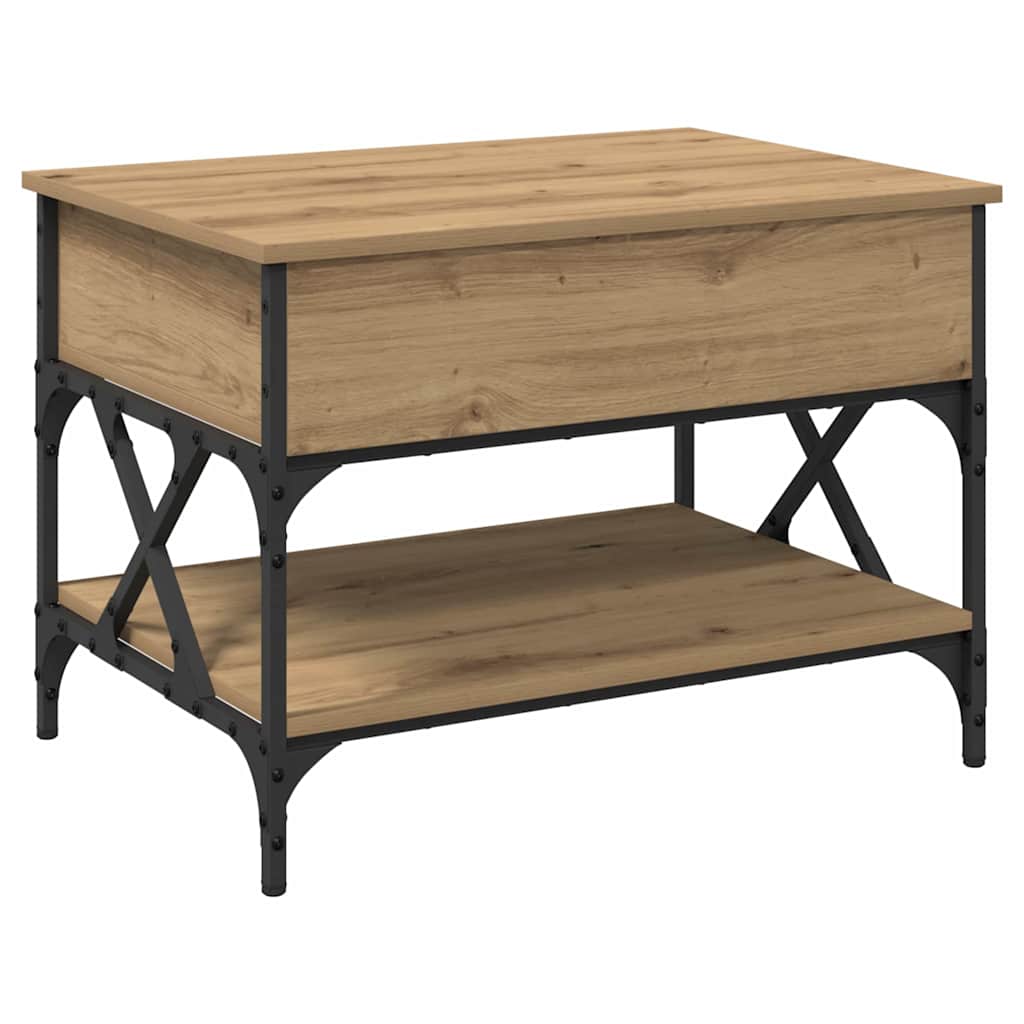 Couchtisch Artisan-Eiche 70x50x50cm Holzwerkstoff