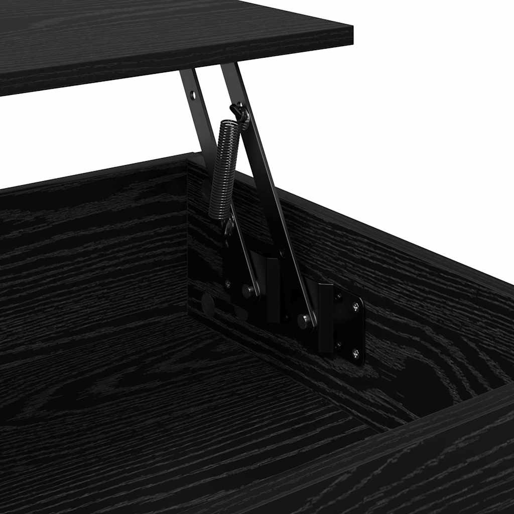 Couchtisch Schwarz Eichen-Optik 70x50x50cm Holzwerkstoff