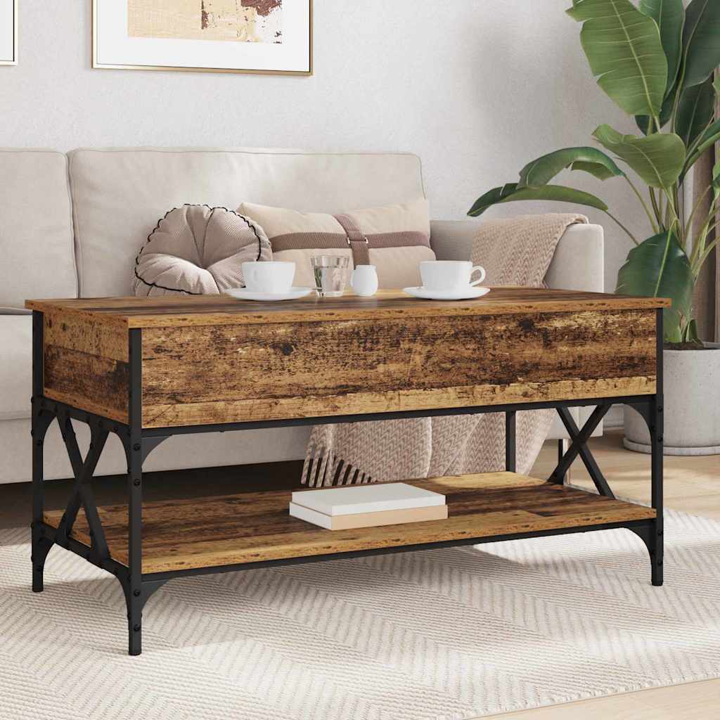 Couchtisch Altholz 100 x 50 x 50 cm Holzwerkstoff