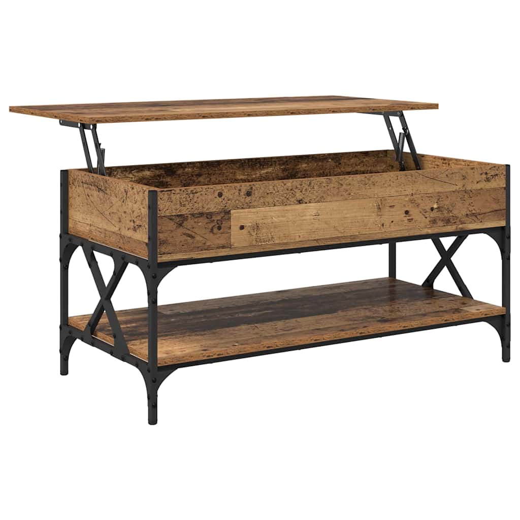 Couchtisch Altholz 100 x 50 x 50 cm Holzwerkstoff
