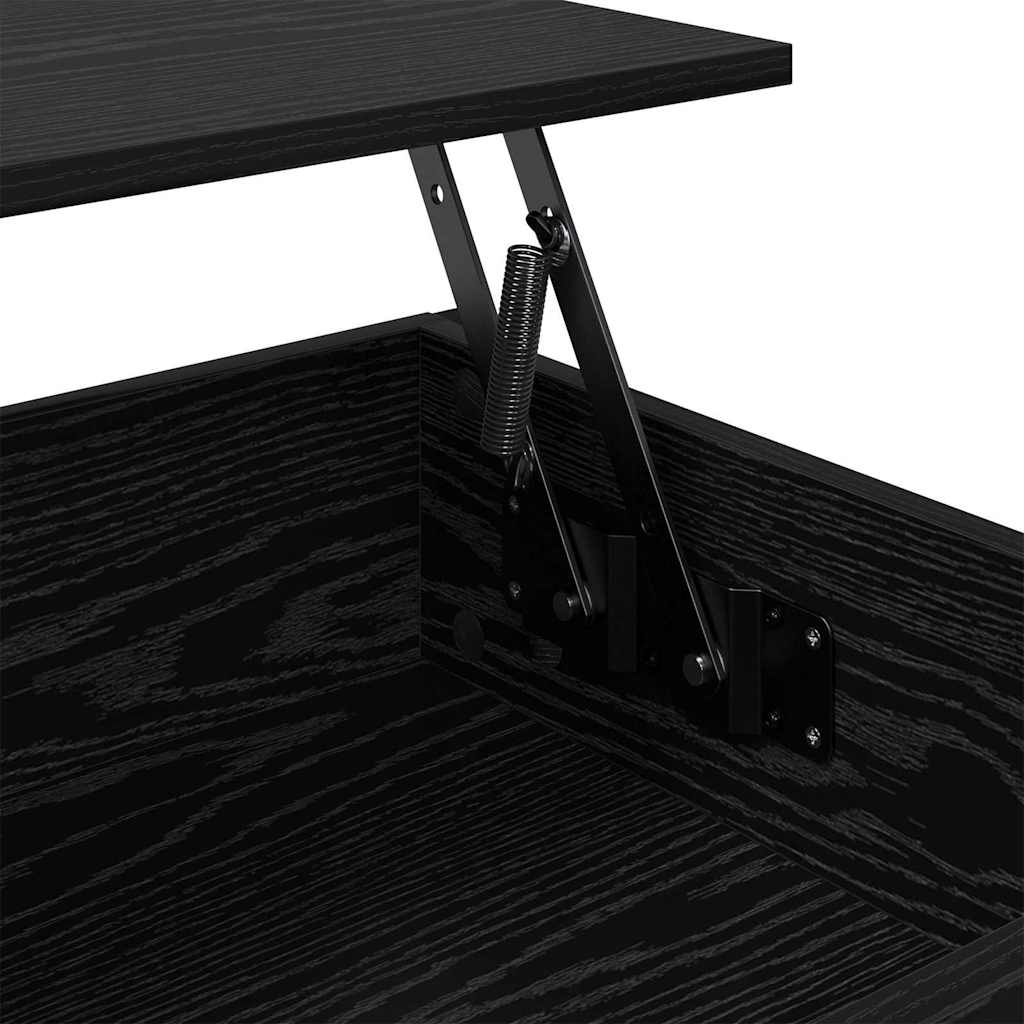 Couchtisch Schwarz Eichen-Optik 100 x 50 x 50 cm Holzwerkstoff