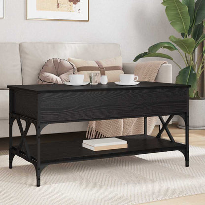 Couchtisch Schwarz Eichen-Optik 100 x 50 x 50 cm Holzwerkstoff