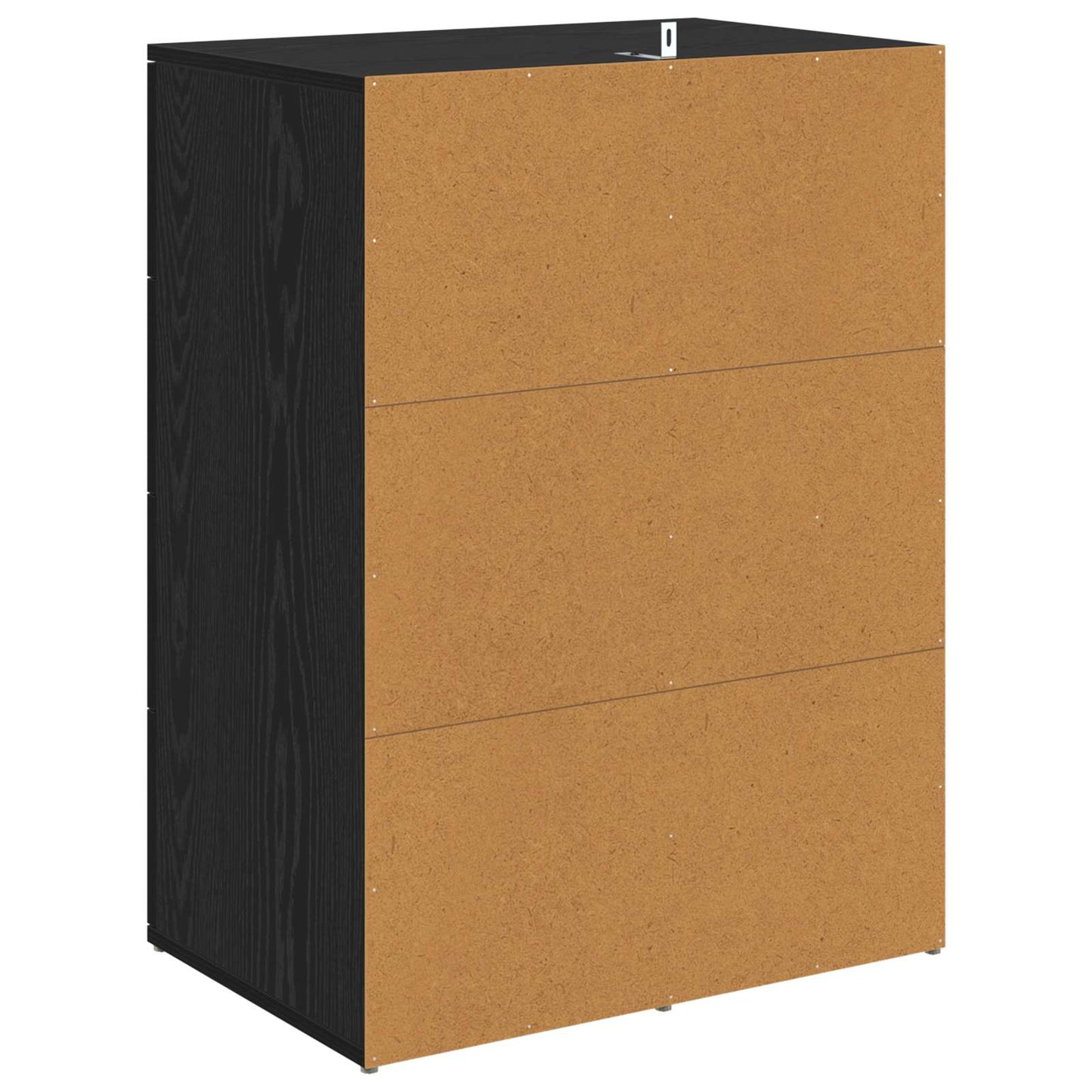 Sideboard Schwarz Eichen-Optik 59 x 39 x 80 cm Holzwerkstoff