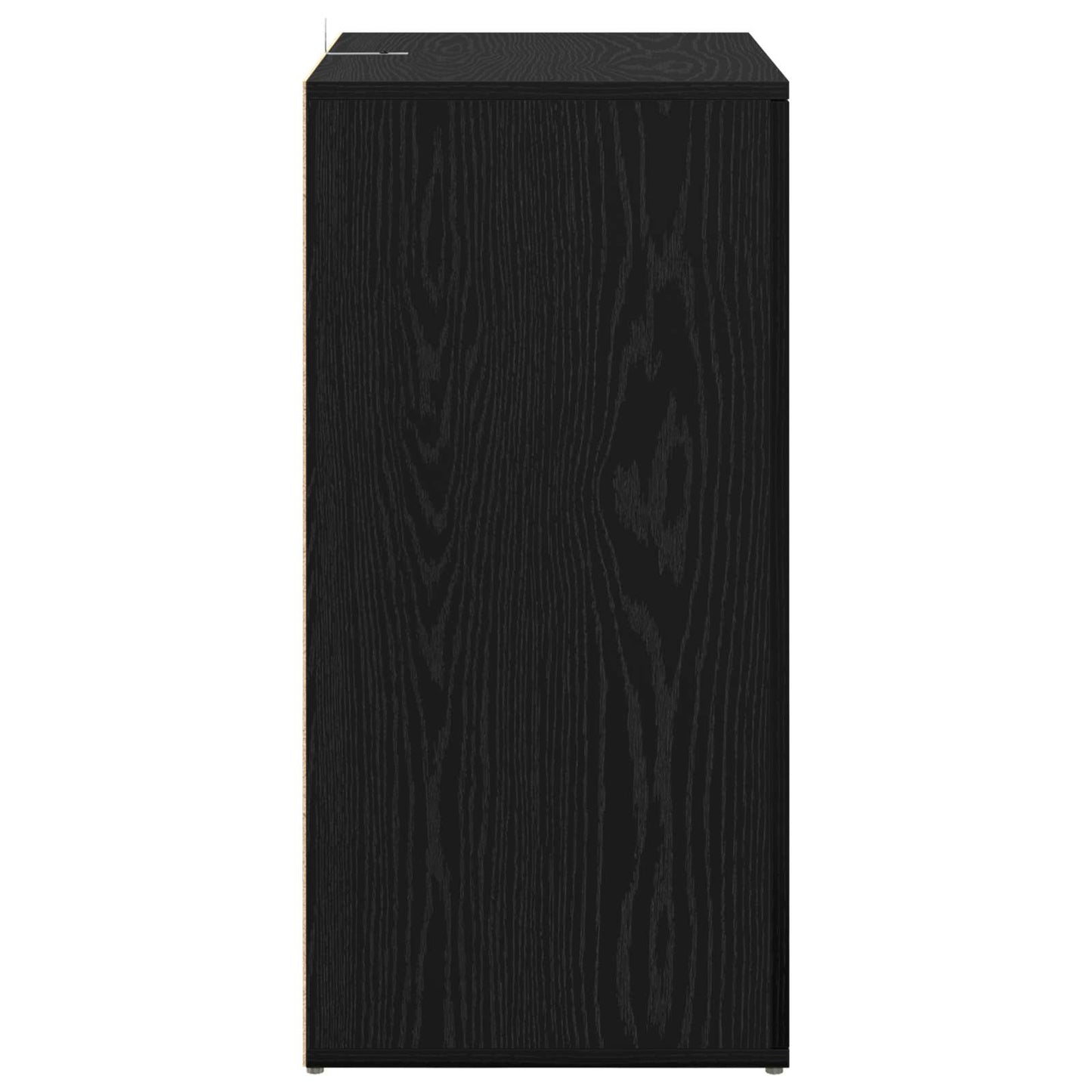 Sideboard Schwarz Eichen-Optik 59 x 39 x 80 cm Holzwerkstoff