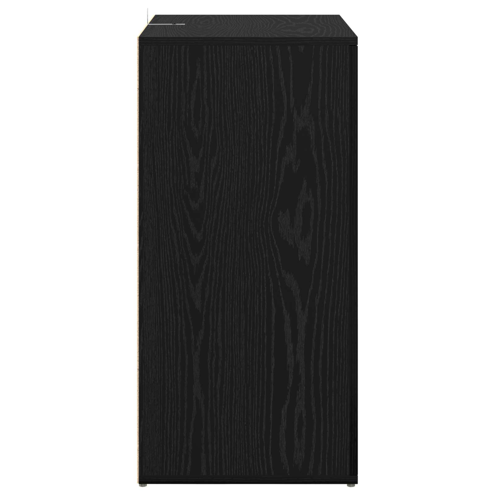 Sideboard Schwarz Eichen-Optik 59 x 39 x 80 cm Holzwerkstoff