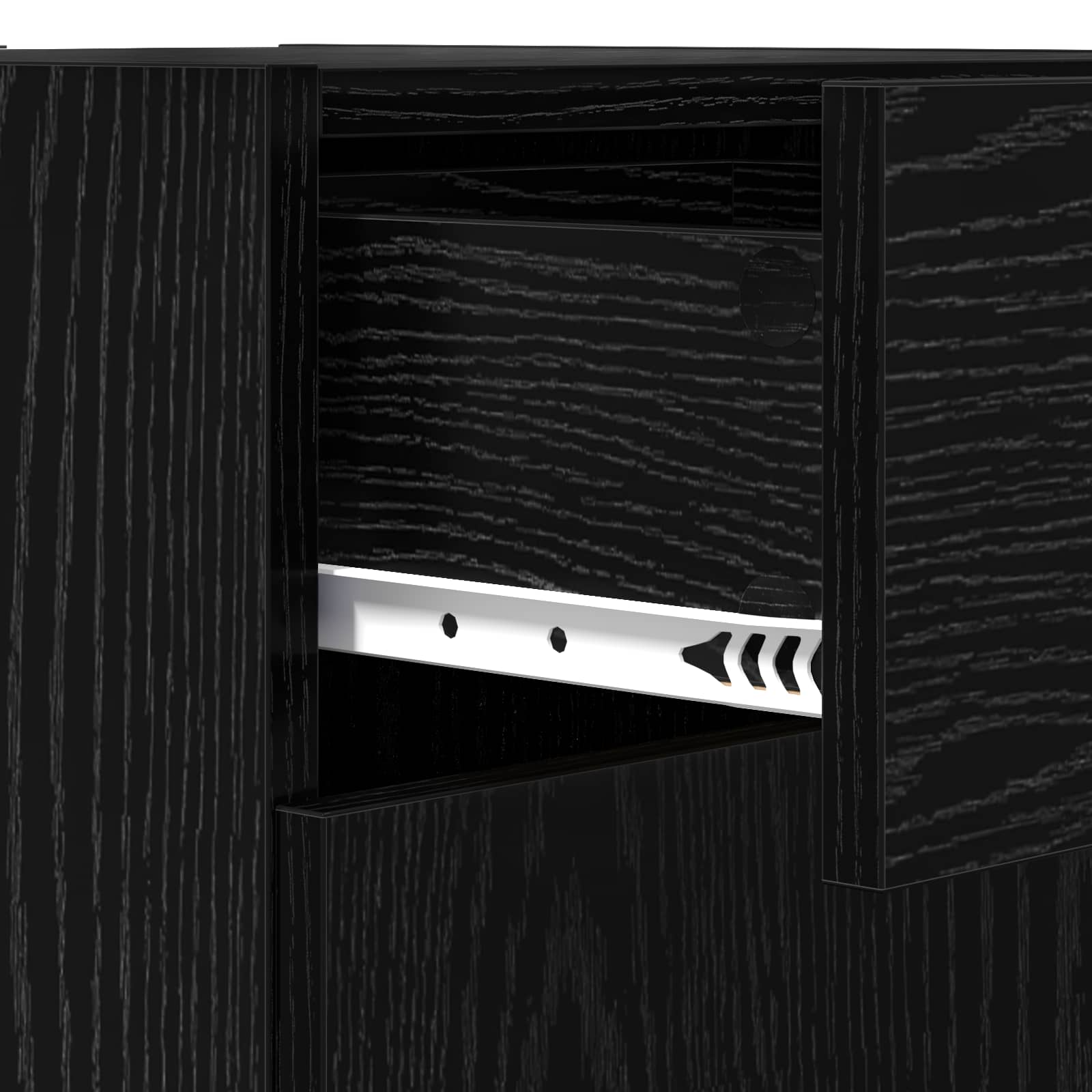 Aufbewahrungsschrank Schwarze Eiche 40 x 42,5 x 93 cm