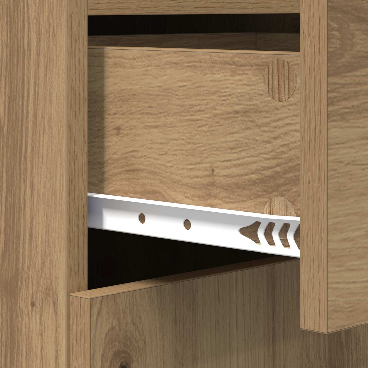 Sideboard Artisan-Eiche 45 x 42,5 x 93 cm Holzwerkstoff