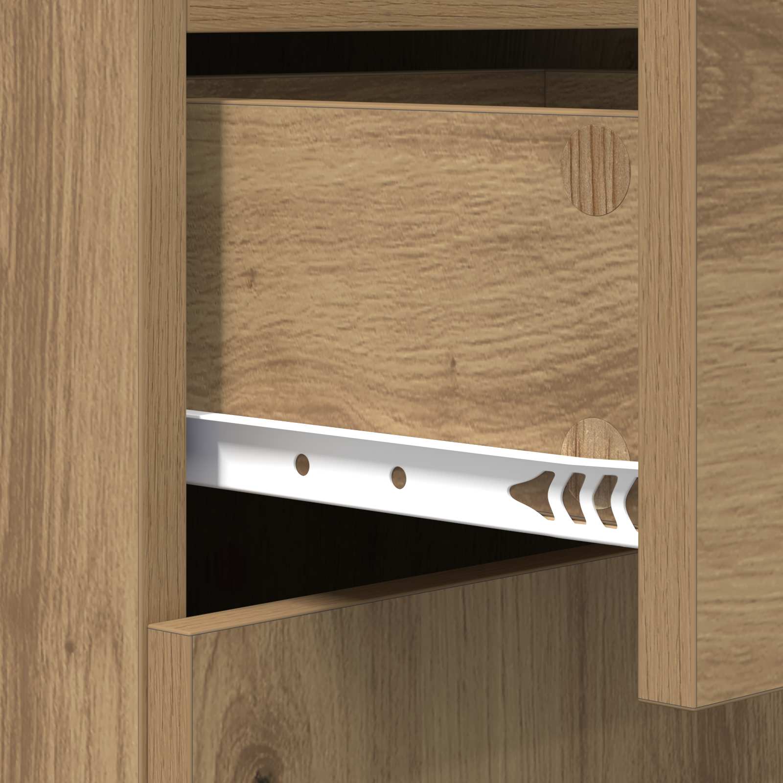 Sideboard Artisan-Eiche 45 x 42,5 x 93 cm Holzwerkstoff