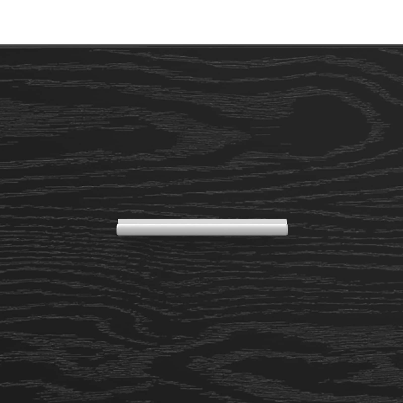 Sideboard Schwarz Eichen-Optik 45 x 42,5 x 93 cm Holzwerkstoff