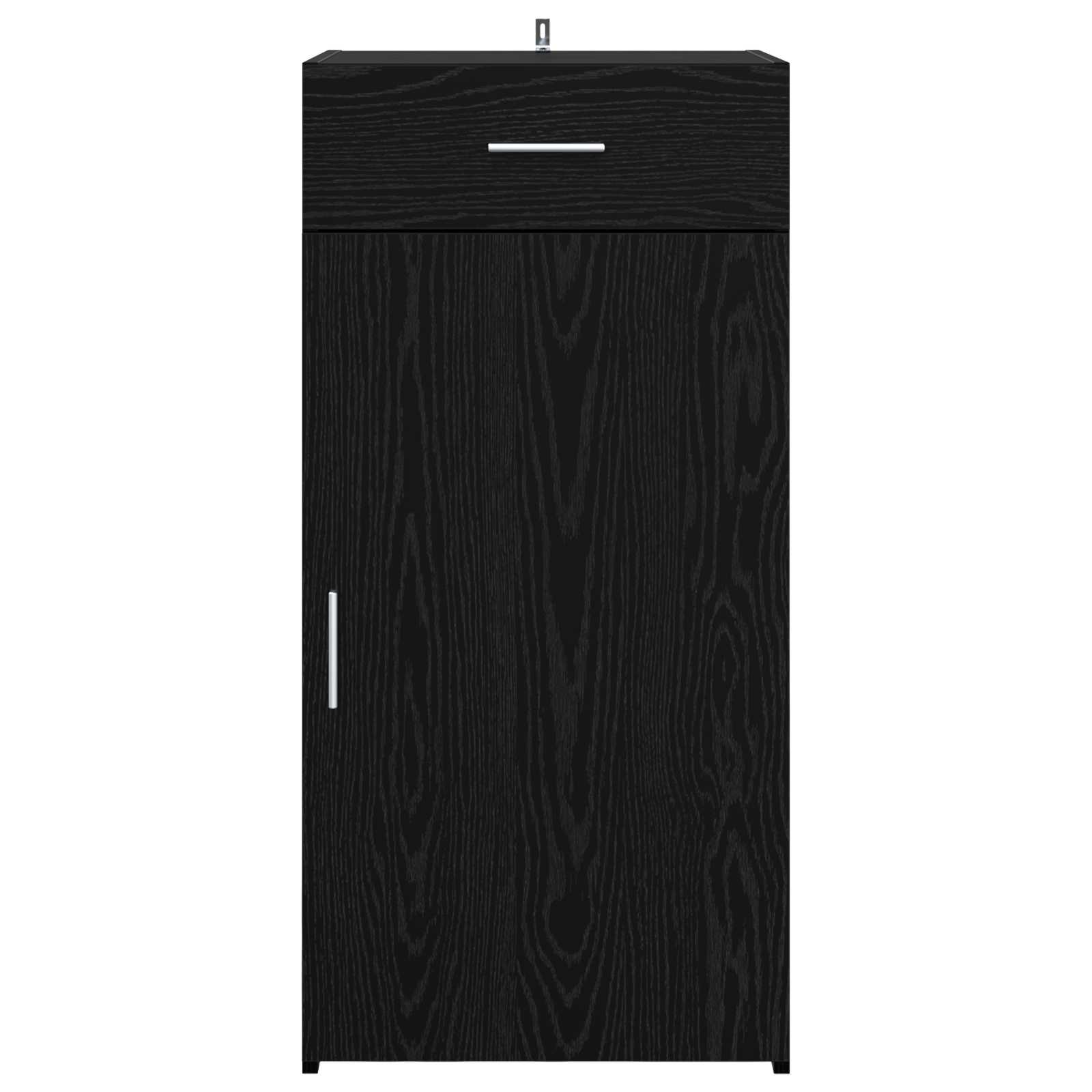 Sideboard Schwarz Eichen-Optik 45 x 42,5 x 93 cm Holzwerkstoff