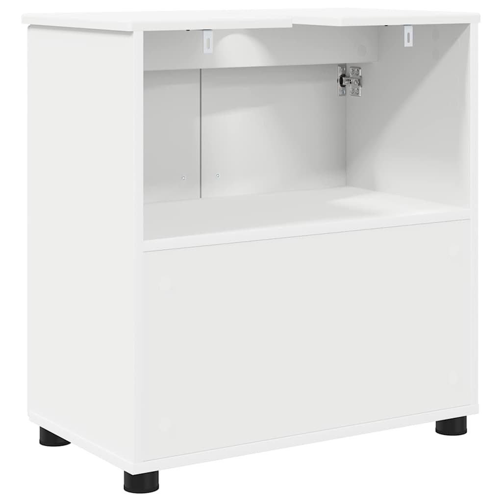 Badezimmerschrank Weiß 61 x 35 x 64 cm Holzwerkstoff, Metall