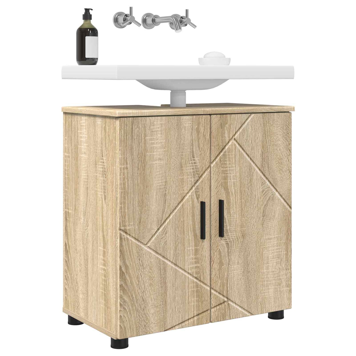 Badezimmerschrank Sonoma-Eiche 61 x 35 x 64 cm