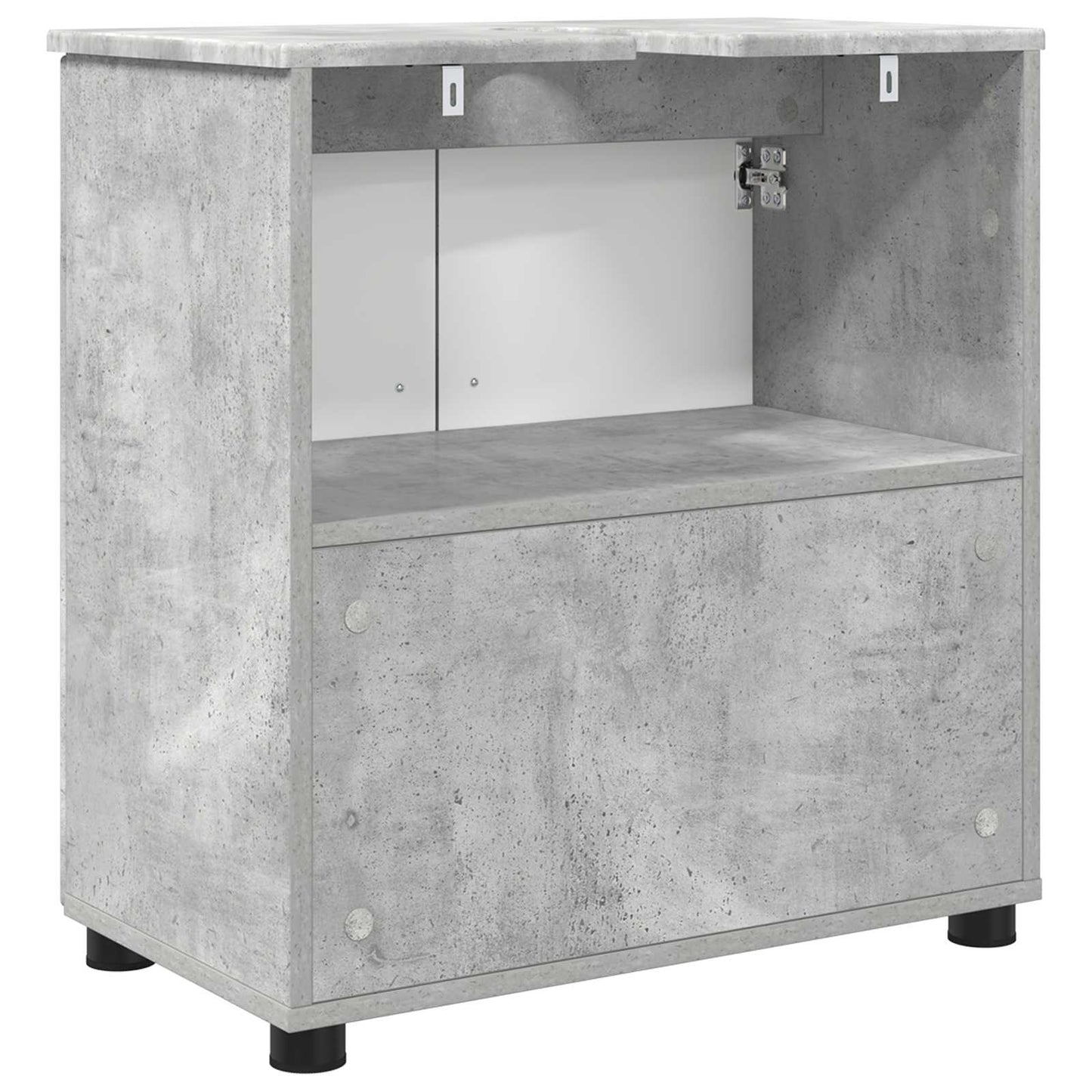 Badezimmerschrank Beton Grau 61 x 35 x 64 cm