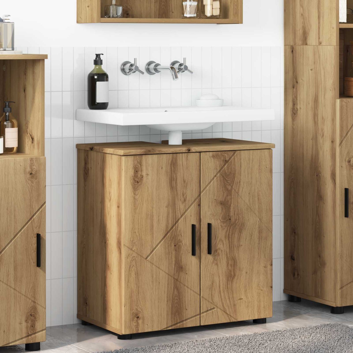 Badezimmerschrank Artisan-Eiche 61 x 35 x 64 cm