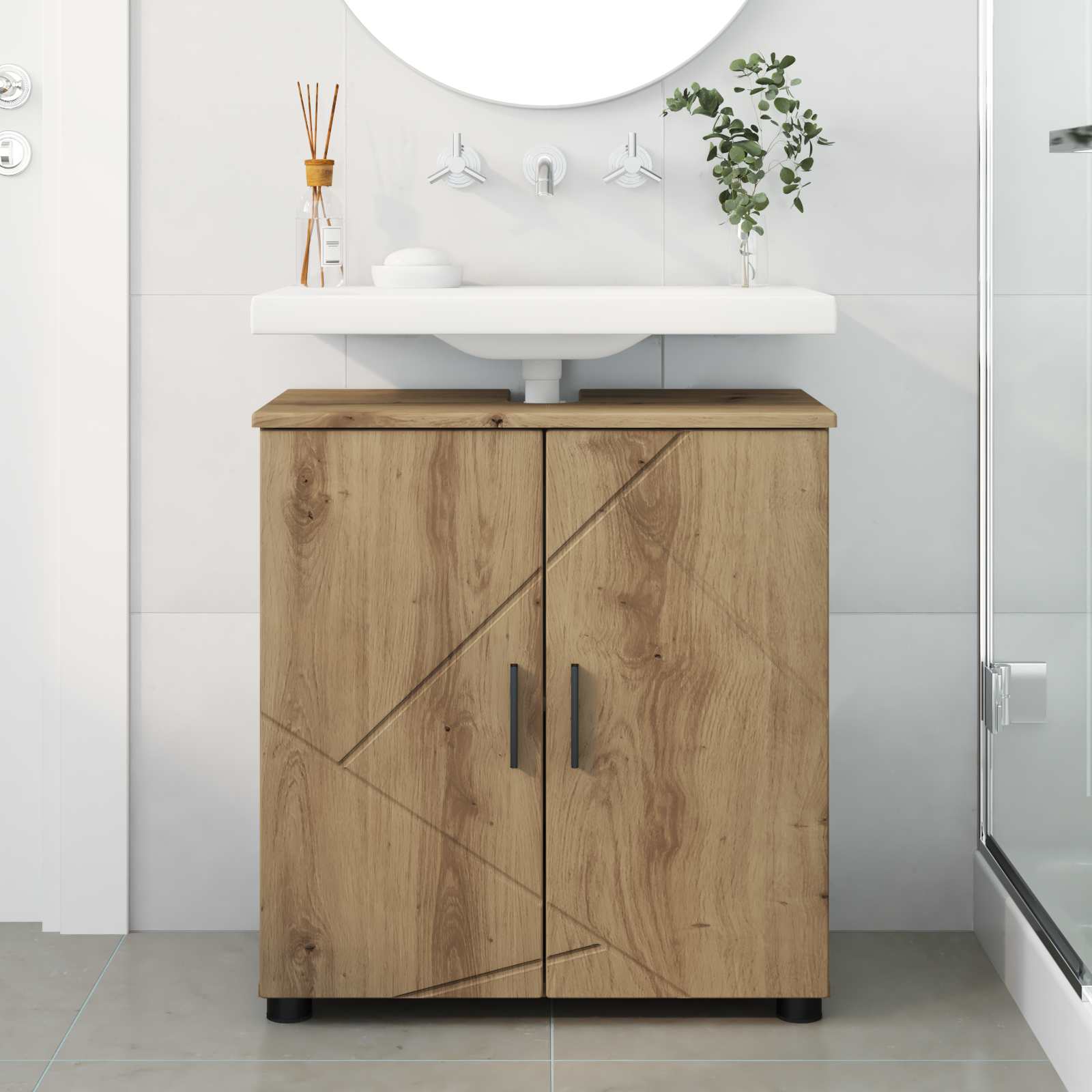 Badezimmerschrank Artisan-Eiche 61 x 35 x 64 cm