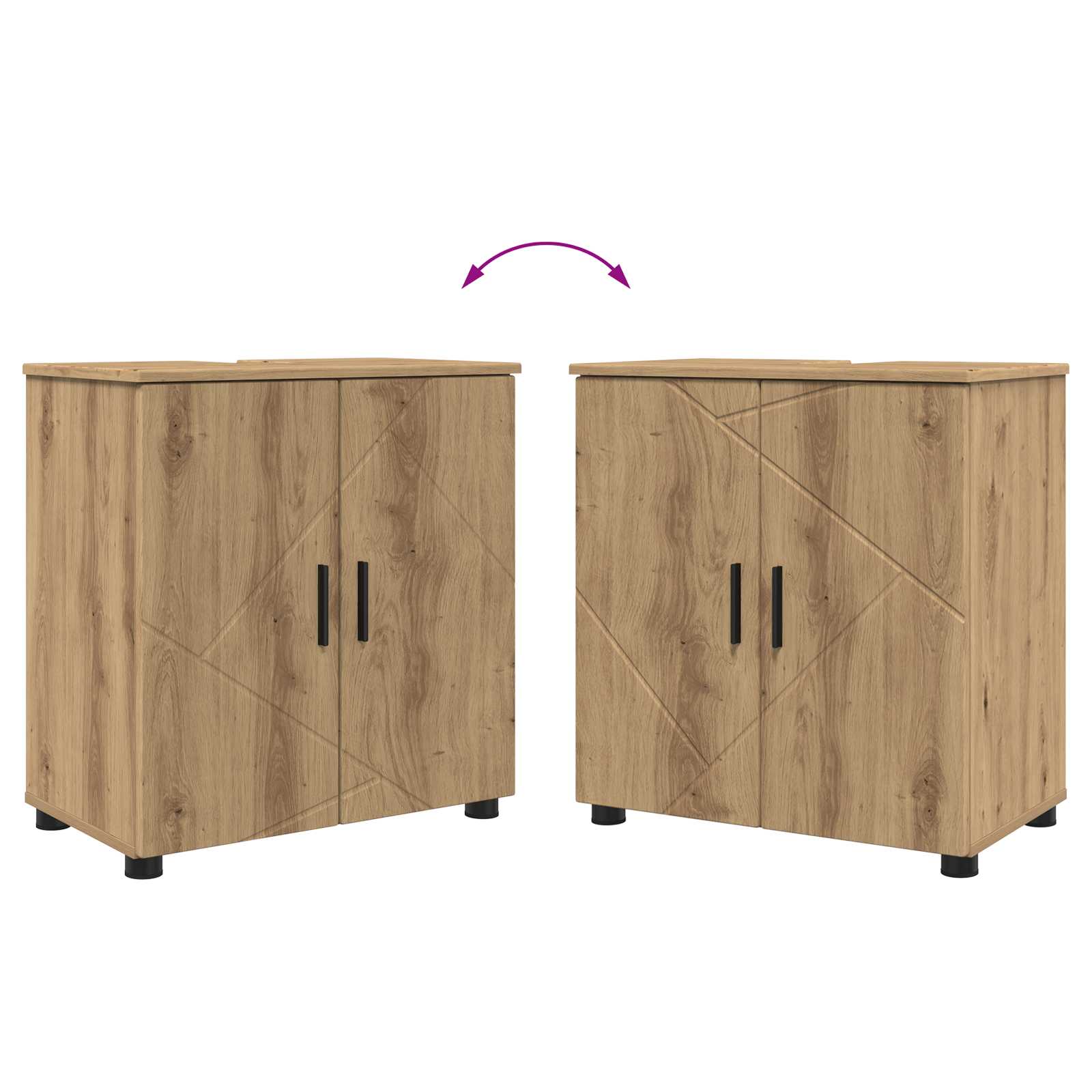 Badezimmerschrank Artisan-Eiche 61 x 35 x 64 cm