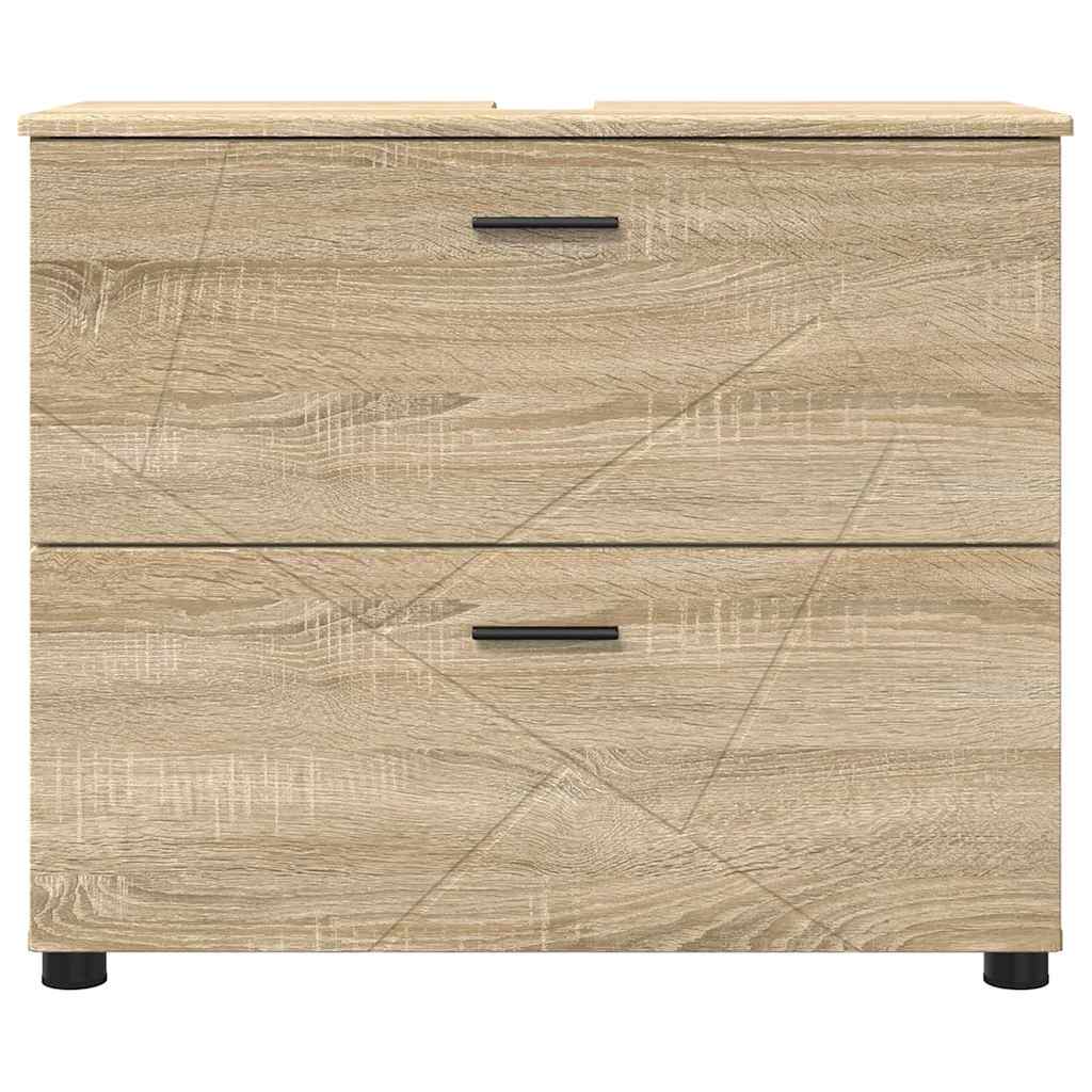 Badezimmerschrank Sonoma-Eiche 76,5 x 35 x 64 cm