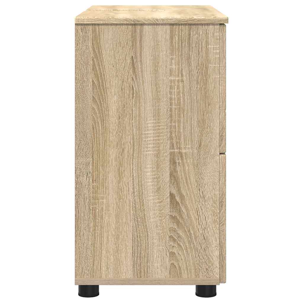 Badezimmerschrank Sonoma-Eiche 76,5 x 35 x 64 cm
