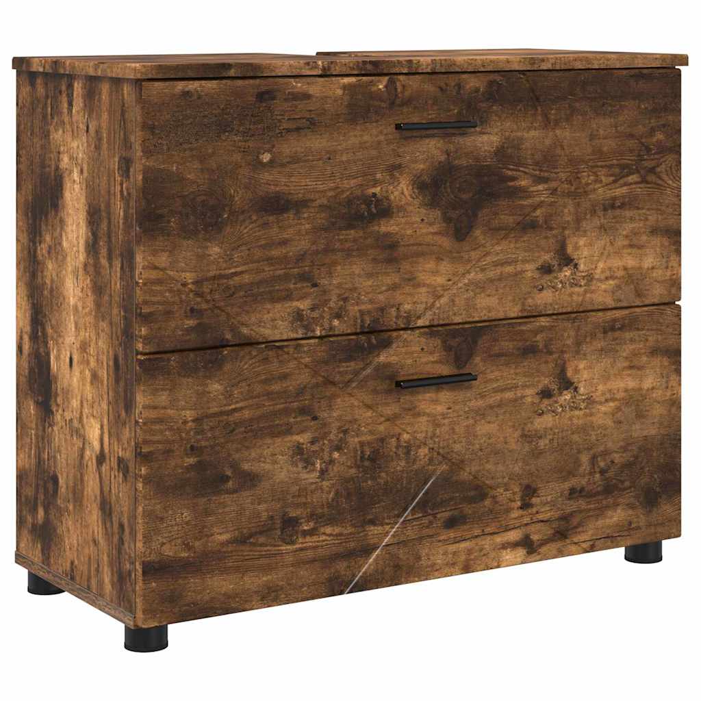 Badezimmerschrank Räuchereiche 76,5 x 35 x 64 cm