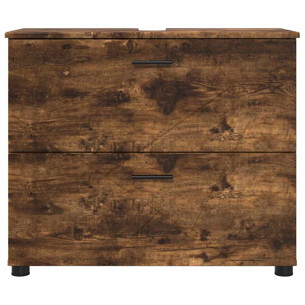 Badezimmerschrank Räuchereiche 76,5 x 35 x 64 cm