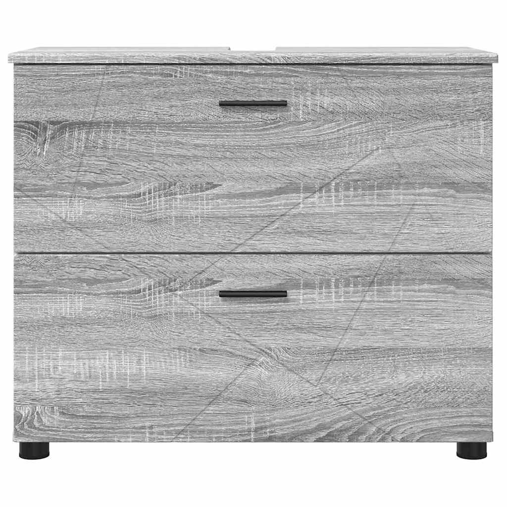 Badezimmerschrank Sonoma-Grau 76,5 x 35 x 64 cm