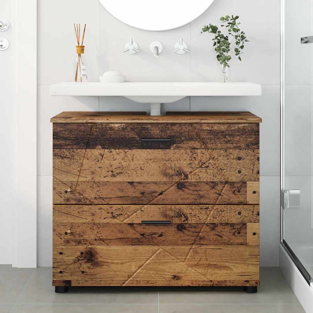 Badezimmerschrank Altholz 76,5 x 35 x 64 cm