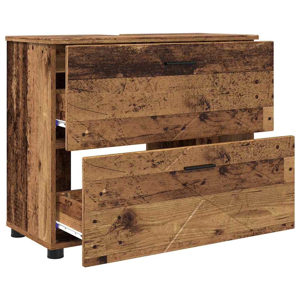 Badezimmerschrank Altholz 76,5 x 35 x 64 cm