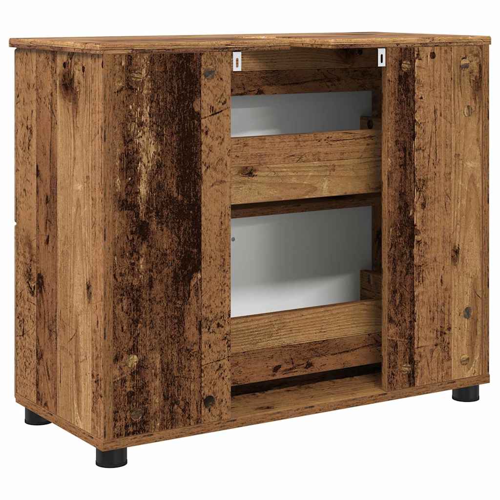 Badezimmerschrank Altholz 76,5 x 35 x 64 cm