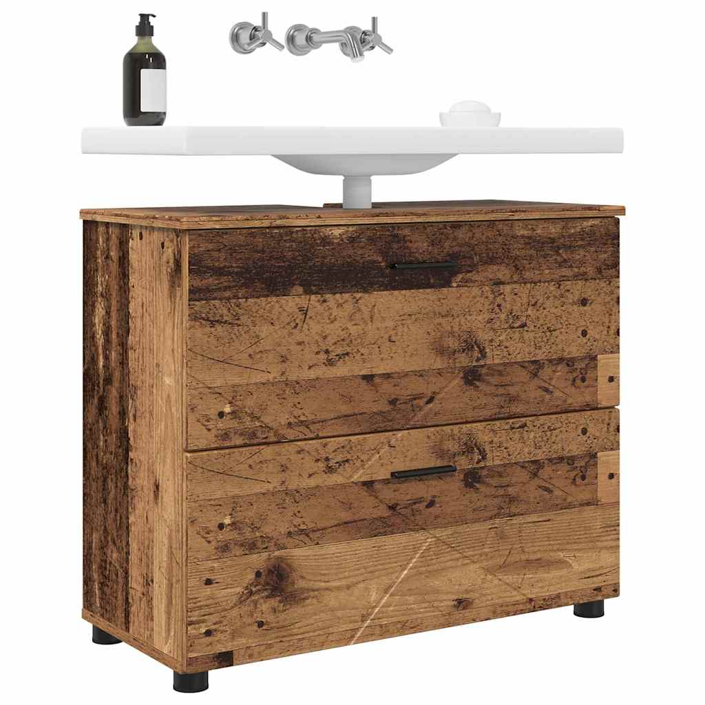 Badezimmerschrank Altholz 76,5 x 35 x 64 cm