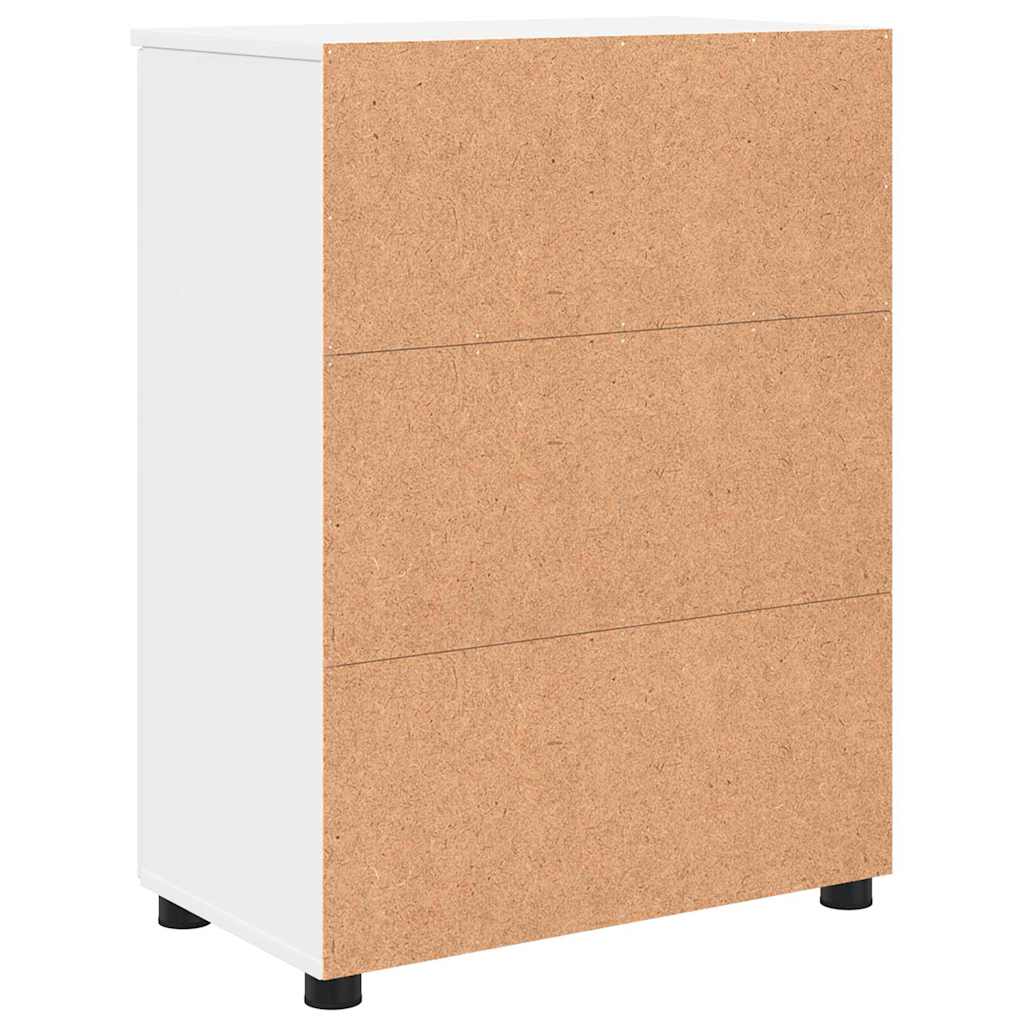 Badezimmerschrank Weiß 60 x 35 x 80 cm Holzwerkstoff, Metall