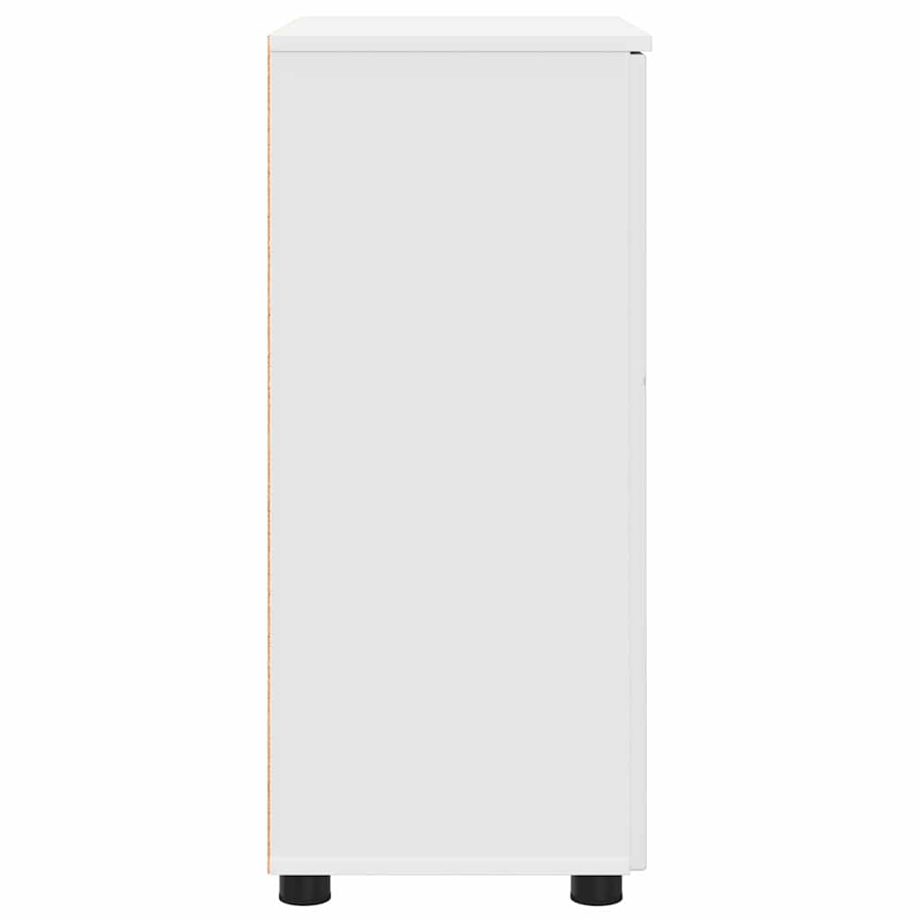 Badezimmerschrank Weiß 60 x 35 x 80 cm Holzwerkstoff, Metall
