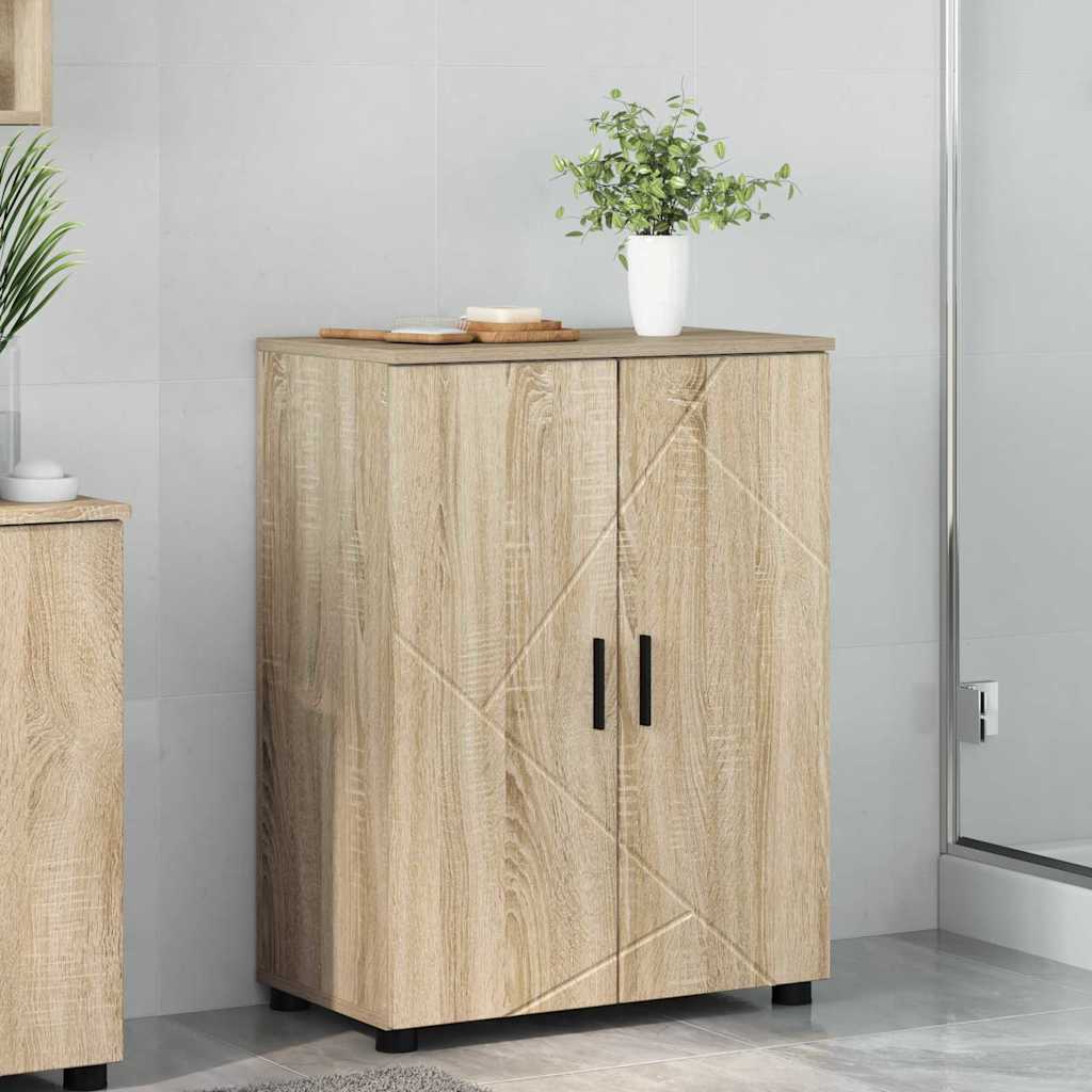 Badezimmerschrank Sonoma-Eiche 60 x 35 x 80 cm