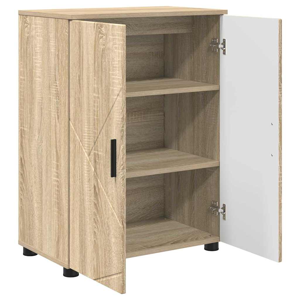 Badezimmerschrank Sonoma-Eiche 60 x 35 x 80 cm